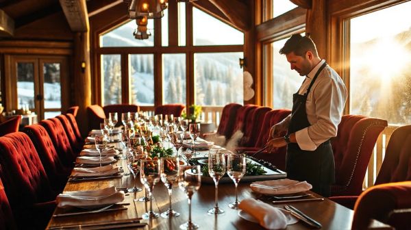 Expérience gastronomique au chalet : engagement d'un chef privé à Courchevel